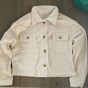 Corduroy button up jacket